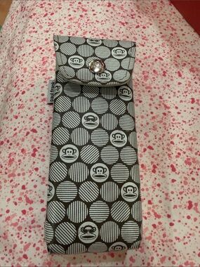 Paul Frank Black and White Monkey Pattern Glasses Pouch